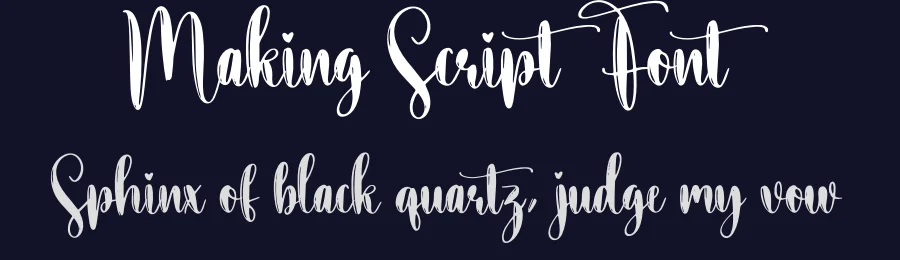 Making Script Font by creativeletter — Script Handwritten Font — thumbnail 2