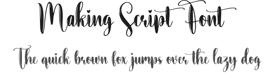 Making Script Font by creativeletter — Script Handwritten Font