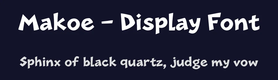 Makoe – Display Font by idealeksis — Display Font — thumbnail 2