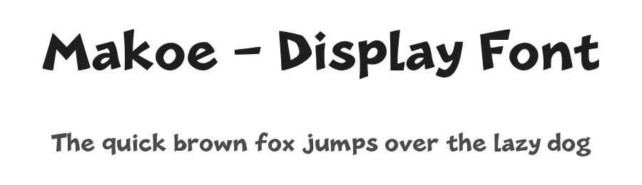 Makoe – Display Font by idealeksis — Display Font