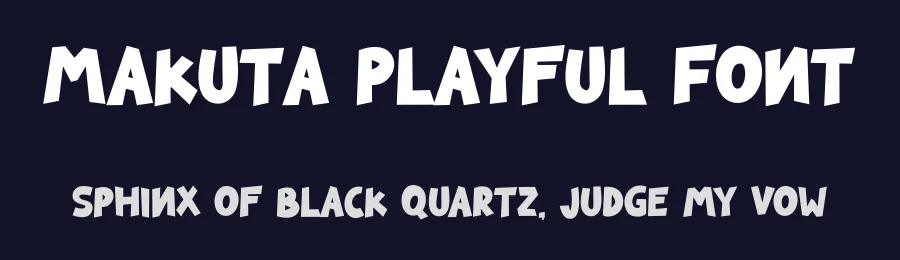 Makuta Playful Font by Tokokoo Studio — Display Font — thumbnail 2
