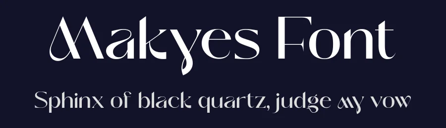 Makyes Font by Sealoung — Display Font — thumbnail 2