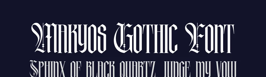 Makyos Gothic Font by alit design — Blackletter Font — thumbnail 2