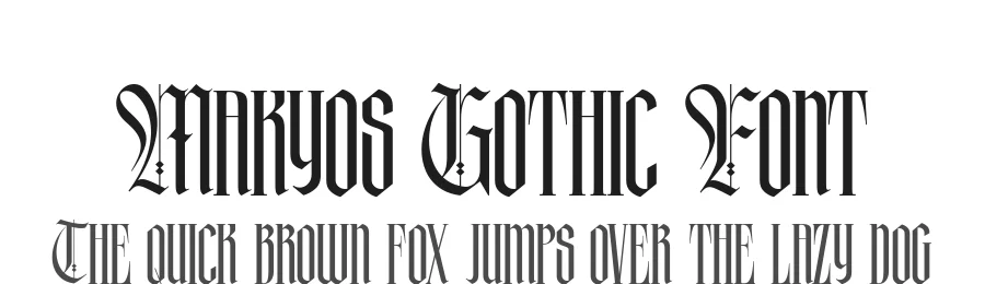 Makyos Gothic Font by alit design — Blackletter Font