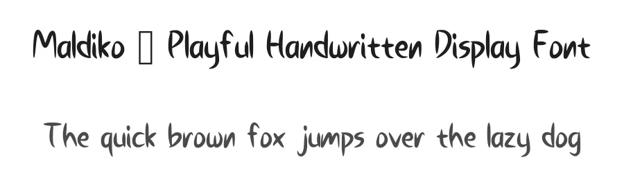 Maldiko – Playful Handwritten Display Font by idealistudio — Display Font