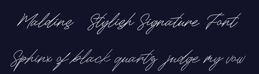 Maldins – Stylish Signature Font by inspirasign — Script Handwritten Font — thumbnail 2