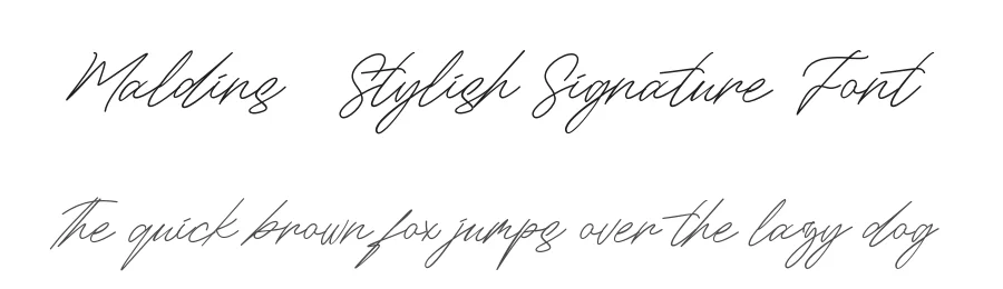 Maldins – Stylish Signature Font by inspirasign — Script Handwritten Font