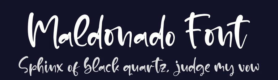 Maldonado Font by glorytype — Script Handwritten Font — thumbnail 2