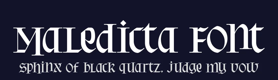 Maledicta Font by alitdesign — Display Font — thumbnail 2