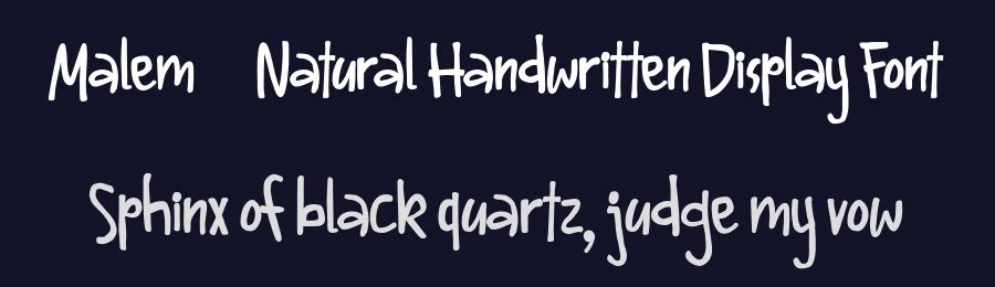 Malem – Natural Handwritten Display Font by afkaristudio — Display Font — thumbnail 2