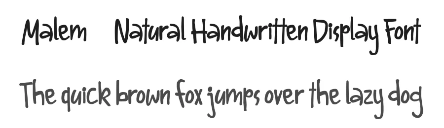 Malem – Natural Handwritten Display Font by afkaristudio — Display Font