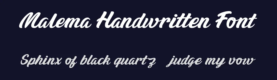 Malema Handwritten Font by Maulana Creative — Script Handwritten Font — thumbnail 2