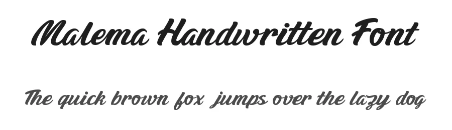 Malema Handwritten Font by Maulana Creative — Script Handwritten Font