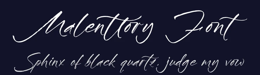 Malenttory Font by glorytype — Script Handwritten Font — thumbnail 2