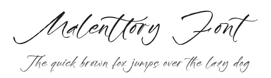 Malenttory Font by glorytype — Script Handwritten Font