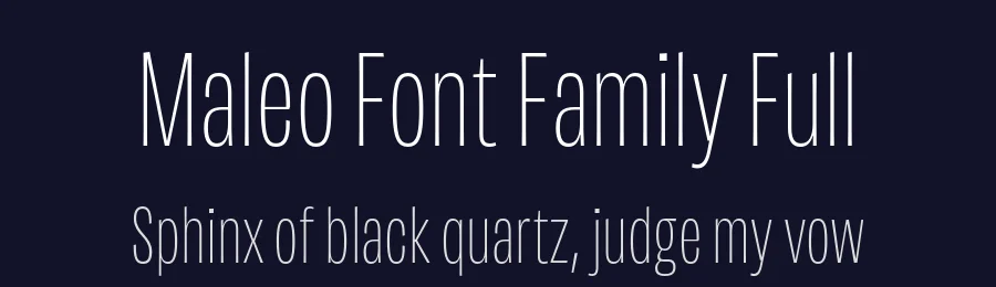 Maleo Font Family Full by Aditya Wiraatmaja — Sans Serif Font — thumbnail 2