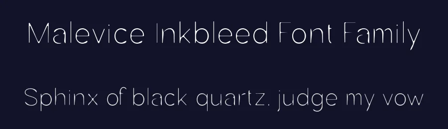 Malevice Inkbleed Font Family by burntilldead — Sans Serif Font — thumbnail 2