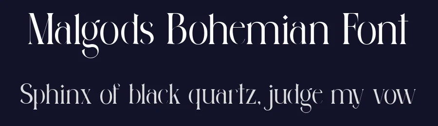 Malgods Bohemian Font by glyphminds.studios — Serif Font — thumbnail 2
