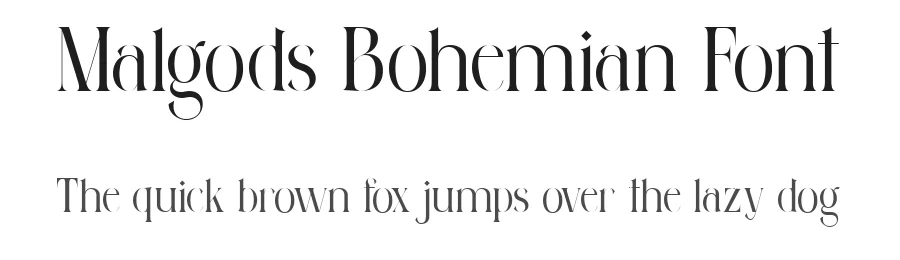 Malgods Bohemian Font by glyphminds.studios — Serif Font