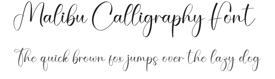 Malibu Calligraphy Font by creativeletter — Script Handwritten Font