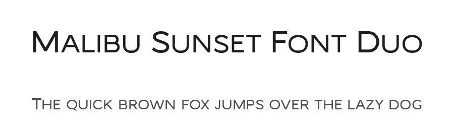 Malibu Sunset Font Duo by Craft Supply Co. — Sans Serif Font