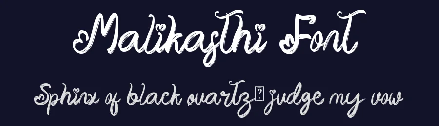 Malikasthi Font by Yoga Letter — Script Handwritten Font — thumbnail 2