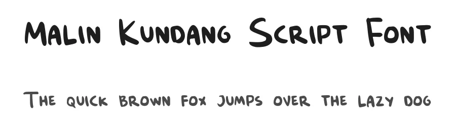 Malin Kundang Script Font by Gartype Studio — Display Font