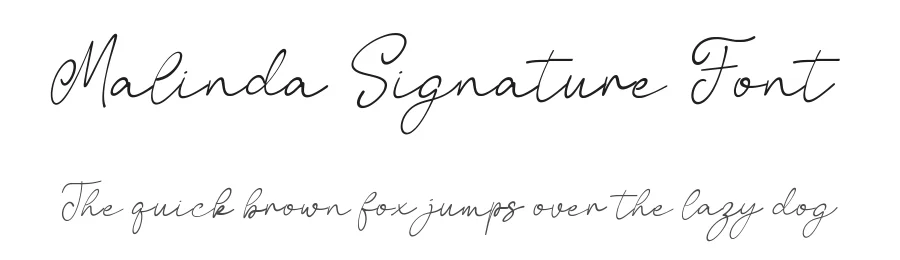 Malinda Signature Font by Funtype — Serif Font