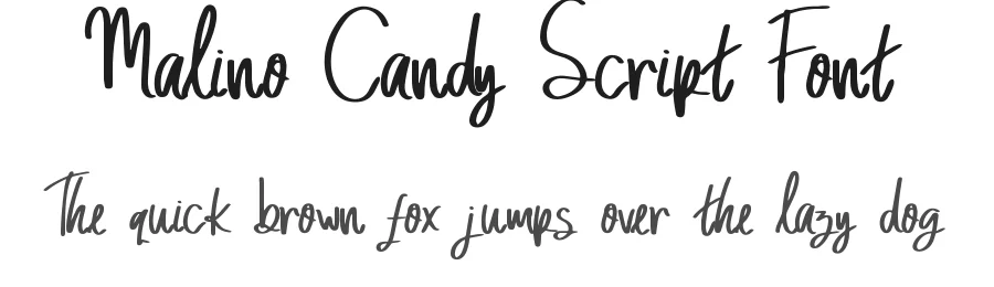 Malino Candy Script Font by jetsmax — Script Handwritten Font