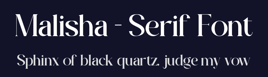 Malisha – Serif Font by Slide Shoot Type — Sans Serif Font — thumbnail 2