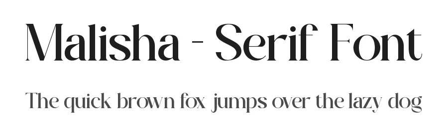 Malisha – Serif Font by Slide Shoot Type — Sans Serif Font