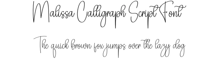 Malissa Calligraph Script Font by andikastudio — Script Handwritten Font