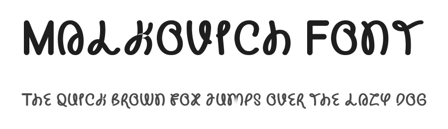 Malkovich Font by madeDeduk — Script Handwritten Font