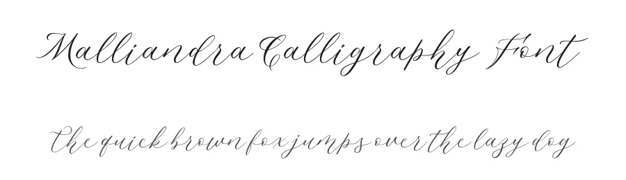 Malliandra Calligraphy Font by Letterhend Studio — Script Handwritten Font
