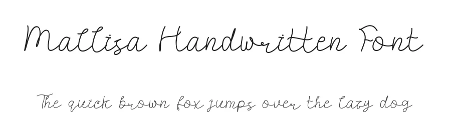 Mallisa Handwritten Font by edricstudio — Script Handwritten Font