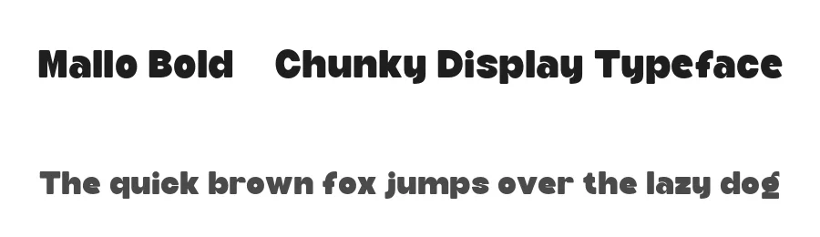 Mallo Bold – Chunky Display Typeface by roomspace.cl — Display Font