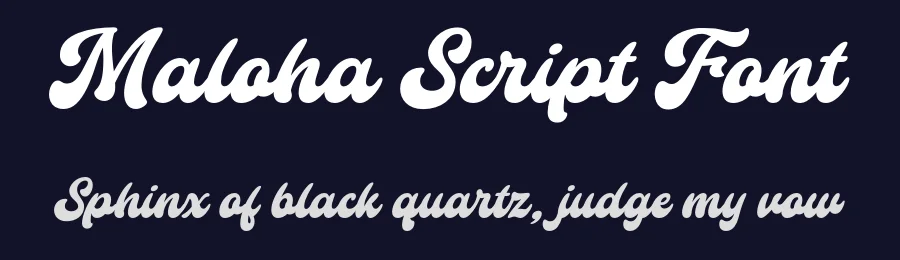 Maloha Script Font by ekobimantara — Script Handwritten Font — thumbnail 2