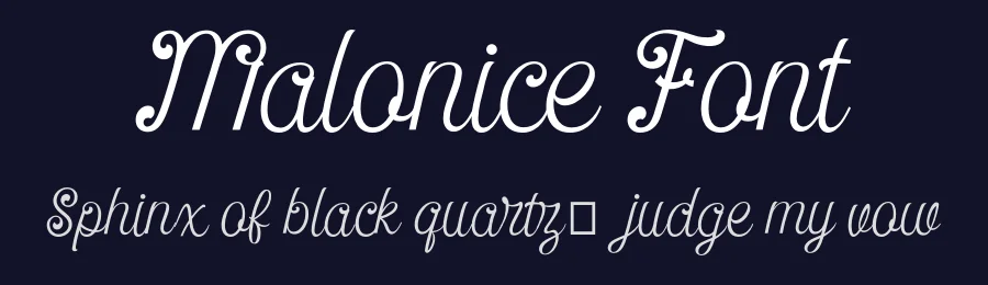Malonice Font by Viaction Type.Co — Script Handwritten Font — thumbnail 2