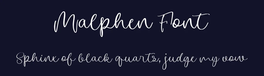 Malphen Font by metafontsy — Script Handwritten Font — thumbnail 2