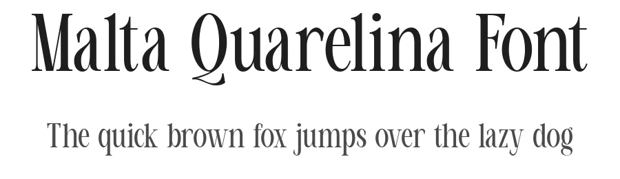 Malta Quarelina Font by Say Studio — Display Font