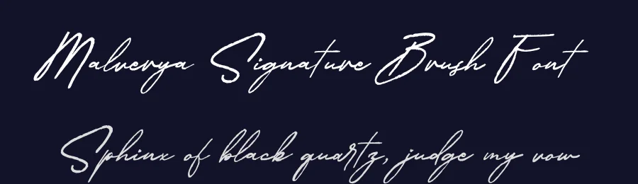 Malverya Signature Brush Font by hishand studio — Script Handwritten Font — thumbnail 2
