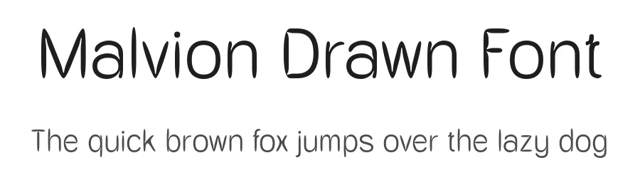 Malvion Drawn Font by craftsupplyco โ Sans Serif Font
