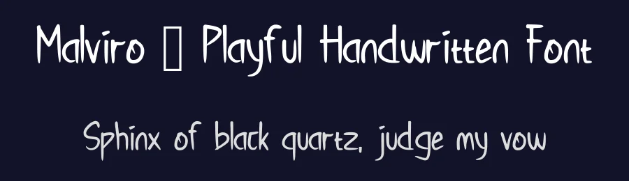 Malviro – Playful Handwritten Font by idealistudio — Script Handwritten Font — thumbnail 2