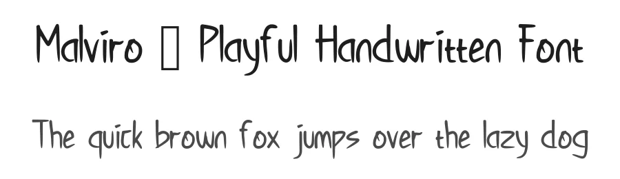 Malviro – Playful Handwritten Font by idealistudio — Script Handwritten Font