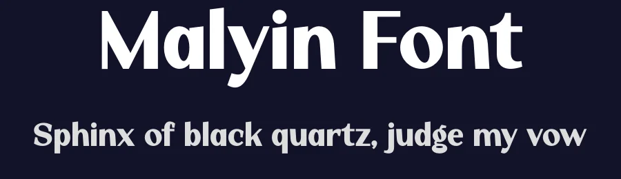 Malyin Font by MaikoHatta — Sans Serif Font — thumbnail 2