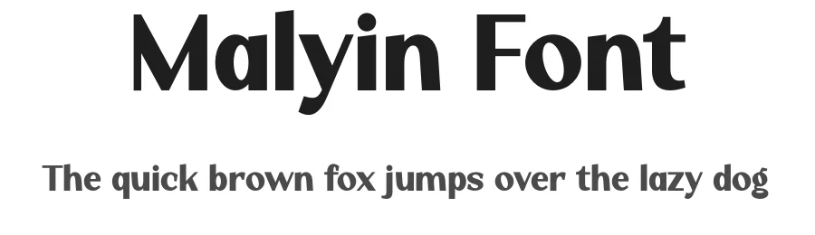 Malyin Font by MaikoHatta — Sans Serif Font