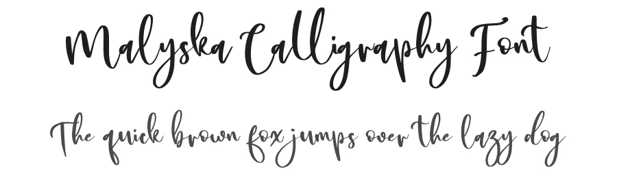 Malyska Calligraphy Font by letterenastudios — Script Handwritten Font