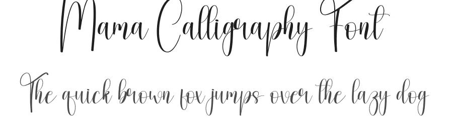 Mama Calligraphy Font by andikastudio — Script Handwritten Font