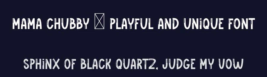 Mama Chubby – Playful And Unique Font by freshtypeink — Display Font — thumbnail 2