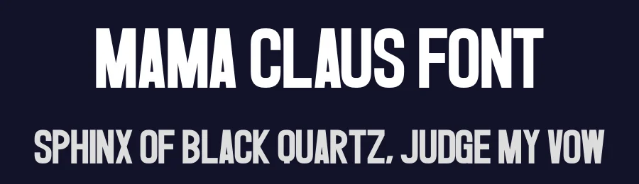 Mama Claus Font by Craftedtype — Decorative Font — thumbnail 2